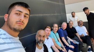 DEPLASMANA DEĞİL HASTA ZİYARETİNE GİTTİLER