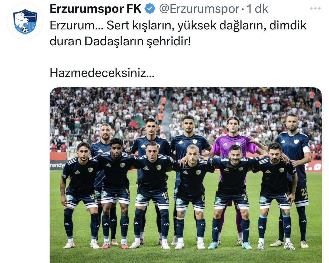 ERZURUMSPOR’A YAPILAN SALDIRIYI KINIYORUZ