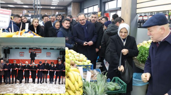 BÜYÜKŞEHİR’DEN ‘KAR’LI PAZAR AÇILIŞI