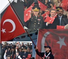 YOĞUN YAĞMURA RAĞMEN GENÇLİK BAYRAMINI COŞKUYLA KUTLADI