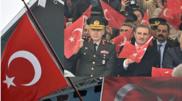 YOĞUN YAĞMURA RAĞMEN GENÇLİK BAYRAMINI COŞKUYLA KUTLADI